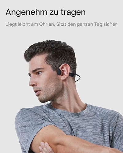 SHOKZ OpenRun Knochenschall Kopfhörer, IP67 Wasserdicht, Schwarz