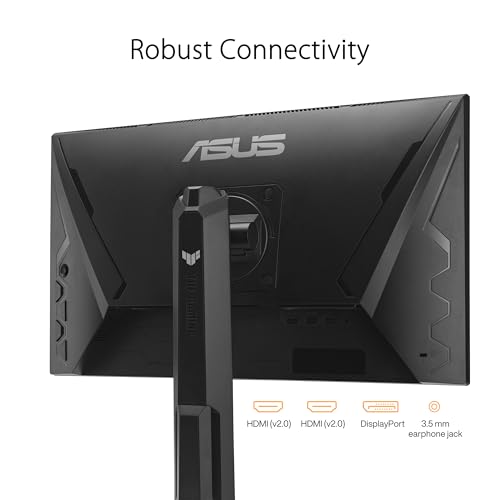 ASUS TUF Gaming VG249QL3A - 24 Zoll Full HD Monitor - 180 Hz, 1ms GtG, G-Sync, FreeSync, AdaptiveSync, ELMB, GameFast Input - Fast-IPS Panel, 16:9, 1920x1080, DP, HDMI, ergonomisch, Speaker