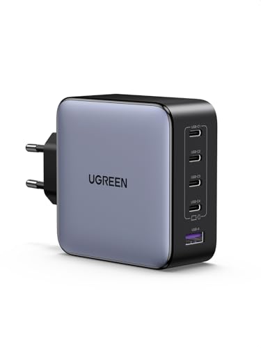 UGREEN Nexode USB C Ladegerät 100W, 5-Port, Mehrfach Schnellladegerät