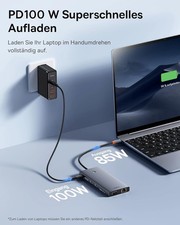 Baseus USB C Docking Station 3 Monitore, 13-in-1 USB C Hub mit 2 HDMI 4K@60Hz