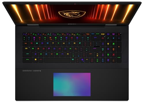 MSI Titan 18 HX AI Gaming-Laptop, 18" UHD+ Mini-LED Display, Intel Core Ultra 9, NVIDIA GeForce RTX 5090, 96 GB DDR5 RAM, 6 TB SSD, Windows 11 Home, QWERTZ Tastatur, Schwarz, A2XWJG-070