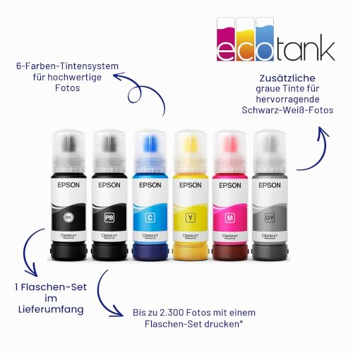 Epson EcoTank ET-8550 ET 8550 ET8550 Multifunktionsdrucker – Farbe – Tintenstrahldrucker – nachfüllbar – A3 (mittel) – bis zu 16 p