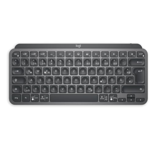 Logitech MX Keys Mini Kabellose Tastatur | Kompakt, Bluetooth, Hintergrundbeleuchtung, USB-C, Kompatibel mit Mac/iOS/Windows/Linux/Android, Metallgehäuse - Graphit