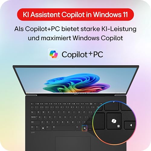 LG gram 17 17Z90TL-G.AU79G (17 Zoll) IPS Notebook, Intel Core Ultra 7 256V, 16GB RAM, 1TB SSD, Intel Arc 140V, federleicht (1,389 kg), gram AI, 77 Wh, Thunderbolt 4, Grau