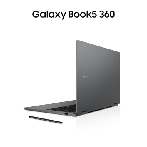 Samsung Galaxy Book5 360 15,6" 2-in-1-Laptop, Convertible AI-Notebook mit Intel Core Ultra 5 Prozessor, 16 GB RAM, 256 GB Speicher, Moonstone Gray, 3 Jahre Herstellergarantie [Exklusiv bei Amazon]