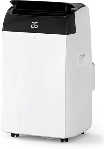 3-in-1 Mobiles Klimagerät 10000 BTU – Schnelles Kühlen, Ventilator & Luftentfeuchter – Energieklasse A+, leiser Betrieb, 2 Geschwindigkeiten, 24h-Timer, Fernbedienung – Für Zuhause & Büro – Schwarze