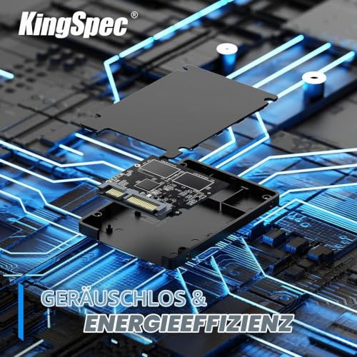 KingSpec 256GB 2.5" SATA Festplatte Intern SSD SATA 3 interne SSD 3D NAND Flash, 2.5 Zoll kompatibel mit Desktop/Laptop