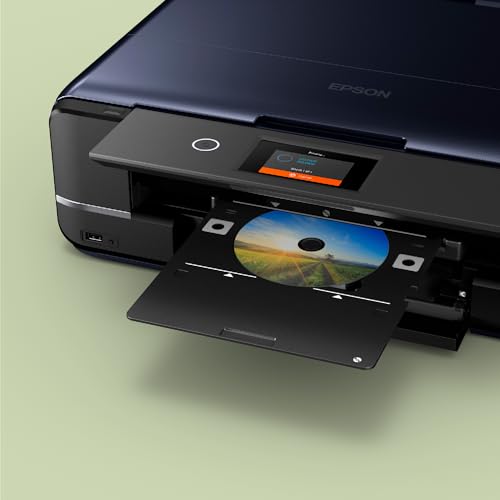 Epson Expression Photo XP-970 3-in-1 Tintenstrahl-Multifunktionsgerät Drucker (Scanner, Kopierer, WiFi, Ethernet, Duplex, 10,9 cm Touchscreen, Einzelpatronen, 6 Farben, DIN A3) schwarz