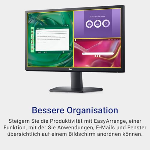 Dell SE2225H 21.5 Zoll Full HD (1920x1080) Monitor, 75Hz, VA, 5ms, VESA (100x100mm), HDMI, VGA, 3 Jahre Garantie, Schwarz