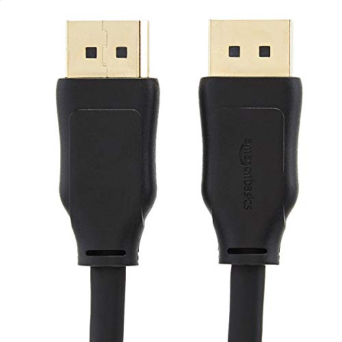 Amazon Basics DisplayPort-Kabel 1.4, 8K@60Hz, 4K@120Hz, 0,9m, Schwarz