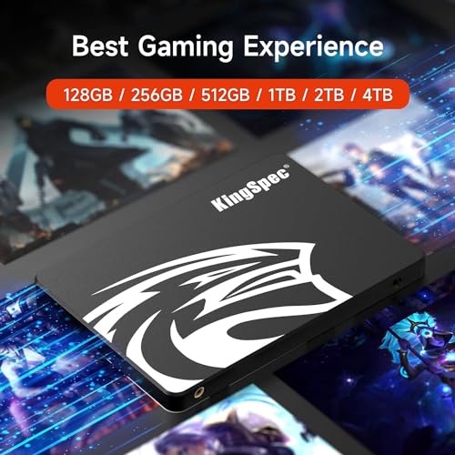 KingSpec 1TB 2 5 Zoll SATA SSD, 2.5 inch SATA III 6Gb/s Interne Solid State Festplatte - 3D NAND Flash, Kompatibel mit PS4/Desktop/Laptop