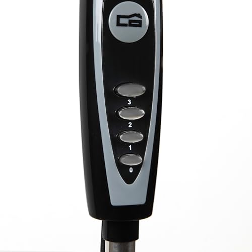 Orbegozo SF 0149 - Drehbarer Standventilator, Blättergröße 40 cm, einstellbare Höhe, 3 Stufen, 60 W, Schwarz