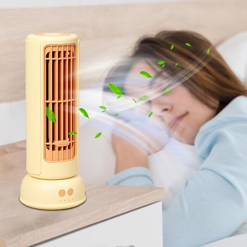 Ahuuen Turmlüfter für Schlafzimmer Schwenkbarer Standventilator
