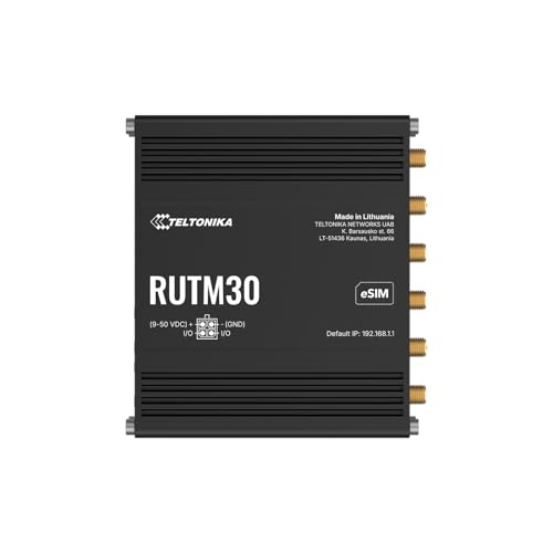 Teltonika RUTM30 Compact 5G Industrial Router – High Performance Cellular Gateway, Wi-Fi, Ethernet, RMS Remote Management