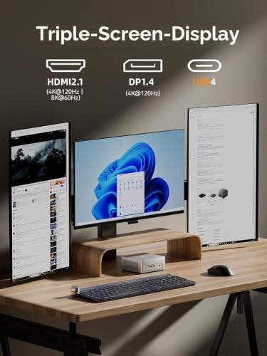 MINIS FORUM Mini PC UM750L Slim, AMD Ryzen 5 7545U 6C/12T Prozessor bis zu 4,9 GHz, AMD Radeon 740M, 16 GB LPDDR5(On Board, 6400MT/s) / 512GB SSD, HDMI/DP/USB4/2,5G RJ45, USB 3.2 x 2, WiFi6E, BT5.2