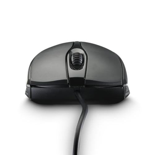 Hama Computermaus mit Kabel (Maus mit 3 Tasten für PC, Laptop oder Notebook, geeignet für Rechts- und Linkshänder, 1000 DPI, Betriebssysteme: Windows 11/10/8/7/Vista/XP, MAC OS 10.10 oder höher)