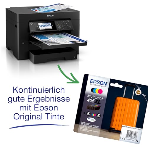 Epson Workforce WF-7840DTWF A3+ kabelloser Multifunktions-Tintenstrahldrucker inkl. 3 Monaten kostenloser Tinte mit ReadyPrint Flex-ABO*