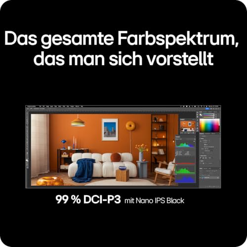 LG UltraWide 40U990A-W.AEU (40 Zoll) 21:9 Curved 5K2K Nano IPS Black Monitor, 120Hz, AMD FreeSync Premium, DisplayHDR 600, Thunderbolt 5, HDMI 2.1, Weiß
