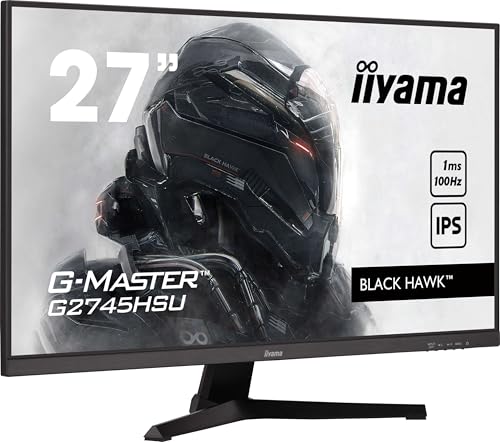 iiyama G-Master Black Hawk G2745HSU-B2 68,5cm 27" IPS LED Gaming Monitor Full-HD HDMI DP USB2.0 1ms Adaptive Sync schwarz