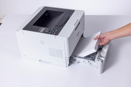 Brother HL-L5210DW Laserdrucker schwarz weiß (A4, 48 Seiten/Min., 1.200x1.200 DPI, LAN, WLAN, Duplex, 250 Blatt Papierkassette) weiß/grau