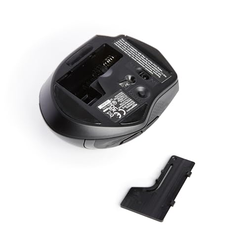 Amazon Basics Kabellose Maus mit Einstellbarem DPI – Ergonomisch – Schwarz