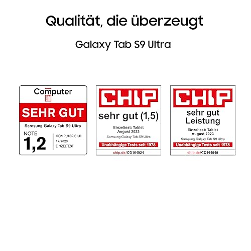 Samsung Galaxy Tab S9 Ultra AI-Android-Tablet, 5G, 256 GB / 12 GB RAM, MicroSD-Kartenslot, Inkl. S Pen, Simlockfrei ohne Vertrag, Beige, Inkl. 36 Monate Herstellergarantie [Exklusiv bei Amazon]