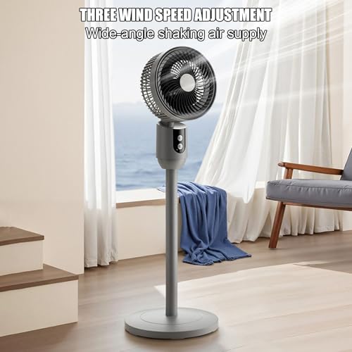 Bodenventilatoren für zu Hause - Oszillierender Ventilator, Hochleistungs-Bodenventilatoren | Bodenventilator, leise Kühlung, oszillierender Luftkreislauf mit 3 Geschwindigkeiten co