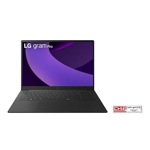 LG gram Pro 16 16Z90TS-G.AU89G (16 Zoll) IPS Notebook, Intel Core Ultra 7 258V, Intel Arc™ Graphics 140V, 16GB RAM, 1TB SSD, federleicht (1,239 kg), gram AI, Copilot+ PC, 77 Wh, Thunderbolt 4, Schwarz