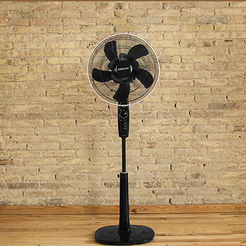 Cecotec Standventilator EnergySilence 1020 Extreme Flow. 16" mit 60 W und 3 Geschwindigkeiten, Timer, Oszillierend, leise, höhenverstellbar, 10 Flügel und maximale Sicherheit