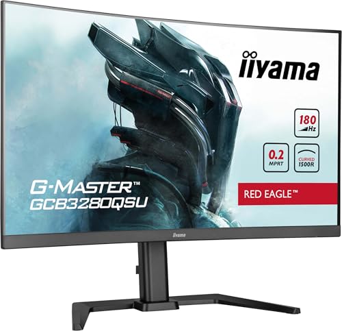 iiyama G-Master Red Eagle GCB3280QSU-B2 Curved QHD VA Gaming-Monitor