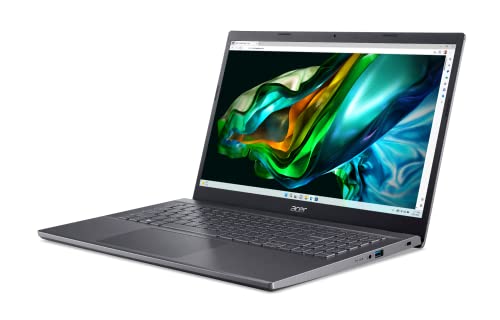 Acer Aspire 5 (A515-57-7757) Laptop | 15, 6 FHD Display | Intel Core i7-1255U | 16 GB RAM | 1 TB SSD | Intel Iris Xe Graphics | Windows 11 | QWERTZ Tastatur | grau