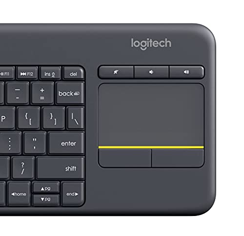 Logitech K400 Plus Kabellose Touch-TV-Tastatur mit integriertem -DEU QWERTZ