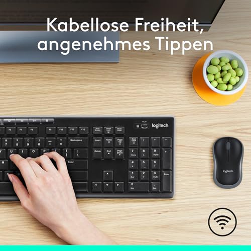 Logitech MK270 Kabelloses Set mit Tastatur und Maus für Windows
