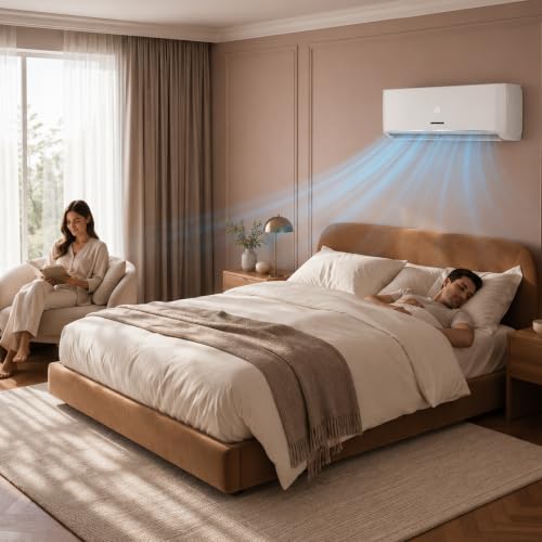 Heinner HAC-HSN12KIT++ Split-Klimaanlage Weiß, 12000 BTU, Inverter, Installationskit inklusive, A++ Kühlung, A+ Heizung, Turbo, iFEEL, Smart, Dimmer, 8°C-Heizfunktion, Silence, 24h Timer, Auto-Restart