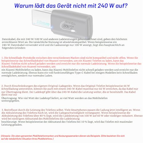 USB-C Stecker 10mm auf USB-C Buchse Adapter, 240W PD, 20Gbps, 4K Video | für iPhone 17 Air,16 Pro Max,15 Plus,iPad Pro/Air,Galaxy S26 S25 S24 S23 Ultra,Pixel 10A 9 Pro 8A 8 und mehr USB-C Geräte