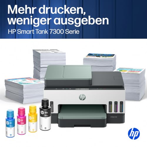 HP Smart Tank 7307 3-in-1 Multifunktionsdrucker (WLAN; Duplex; ADF) – 3 Jahre Tinte inklusive, 3 Jahre Garantie, großer Tintentank, hohe Reichweite, Drucken in hoher Qualität
