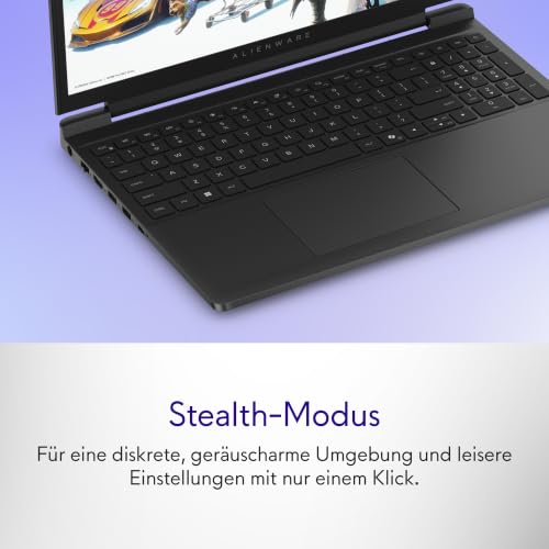 Alienware 15 Gaming Laptop - Intel Core 7 240H, RTX 5060 | 15'' WUXGA 165Hz,16GB RAM, 512GB SSD, Win 11 Home, beleuchtete Tastatur, 3 Monate Game Pass, 2 Jahre Vor-Ort-Service