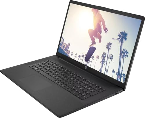 HP High-End i5 Laptop (17,3 Zoll Full-HD), Intel Core i5-1235U, 10 Kerne, 4.4 GHz, 32 GB DDR4, 1000 GB SSD, Intel Iris Xe, HDMI, BT, USB 3.0, WLAN, Windows 11 Prof, MS Office Laptop - 7347
