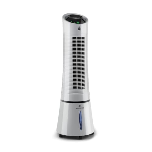 Klarstein Luftkühler mit Wasserkühlung, 5-in-1 Verdunstungskühler, Luftbefeuchter, Ventilator, Luftreiniger & Nachtmodus, Mobile Klimageräte Luftkühler 6L, 45 Watt Air Cooler, 180 m³/h Luftstrom