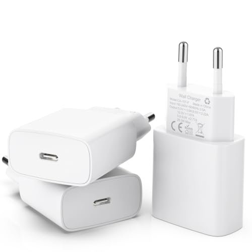25W USB C Ladegerät Ultra-thin 3er-Pack für iPhone 17pro/16/15/14/13/12iPad