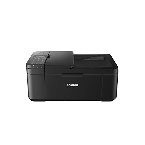 Canon PIXMA TR4550 Drucker Farbtintenstrahl Multifunktionsgerät DIN A4 (Farbdruck, Scanner, Kopierer, Fax, 4 in 1, 4.800 x 600 dpi, USB, WIFI, WLAN, Duplexdruck, Print App), schwarz