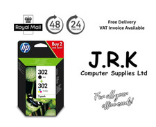 HP 302 Schwarz & Farbe Tintenpatrone Multipack Original für DeskJet 2130 1110