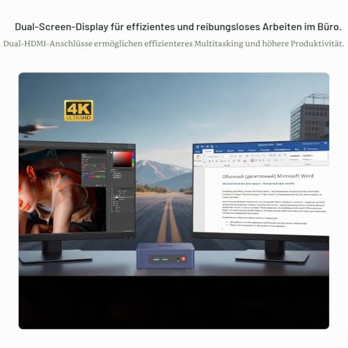 Beelink Mini PC SER3, AMD Ryzen 5 3500U 4C/8T, 16G DDR4 RAM 256G SSD | Mini Computer Windows 11 Pro, 4K@60Hz Dual Display, Mini Desktop WiFi5/BT5.0/1000M LAN