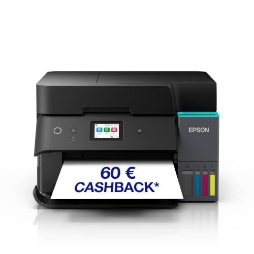 Epson EcoTank ET-4955 A4-Multifunktionsdrucker mit Wi-Fi & AirPrint Tintentank, automatischem Dokumenteneinzug, Duplexdruck, Scannen, Kopieren & Fax, bis zu 3 Jahre Tinte im Lieferumfang enthalten