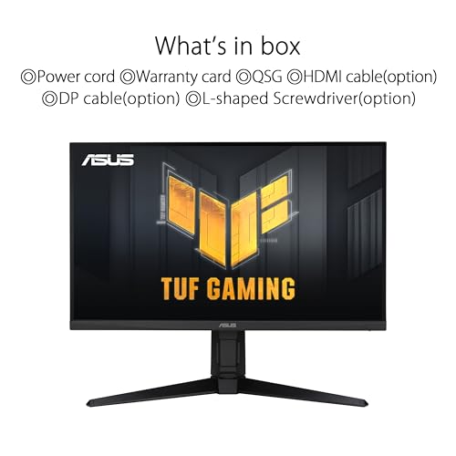 ASUS TUF Gaming VG279QL3A 27 Zoll Full HD Fast-IPS 180Hz Monitor | 1ms, FreeSync, Adaptive-Sync, ELMB Sync, DisplayHDR 400, 1920x1080, DisplayPort, HDMI, ergonomisch, Lautsprecher