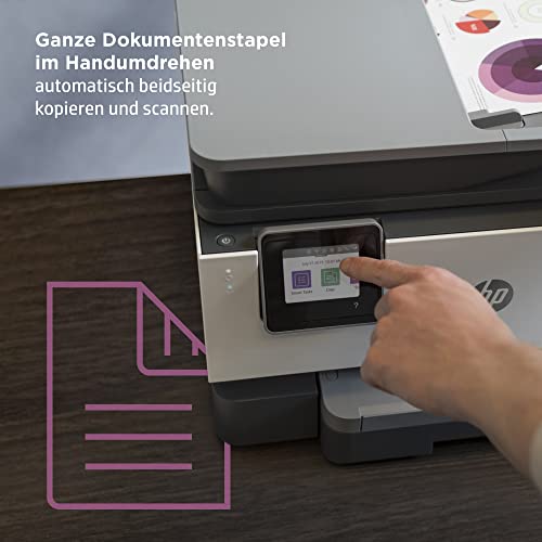 HP OfficeJet Pro 9010e Multifunktionsdrucker, 6 Monate gratis drucken mit HP Instant Ink inklusive, HP+, Drucker, Scanner, Kopierer, Fax, WLAN, LAN, Duplex, Airprint, Grau-Weiß