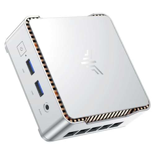 NiPoGi P2 Mini PC W-11 Pro, АMD Ryzen Pro 7330U (Besser als 5300U/R5 3500U) | 16 GB DDR4 256 GB M.2 SSD Mini Desktop Computer für Schule/ Büro/ Heim, 4K Triple-Display, HDMI 2.0, DP, Type-C, Dual-WiFi.