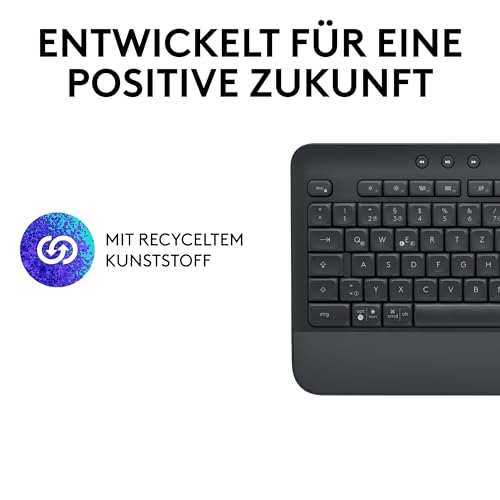 Logitech Signature K650 Comfort kabellose Tastatur mit Handballenauflage