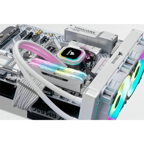 Corsair Vengeance RGB PRO SL 32GB (2x16GB) DDR4 Bis zu 3200MHz (PC4-25600) C16 1.35V Desktop Memory - Weiß