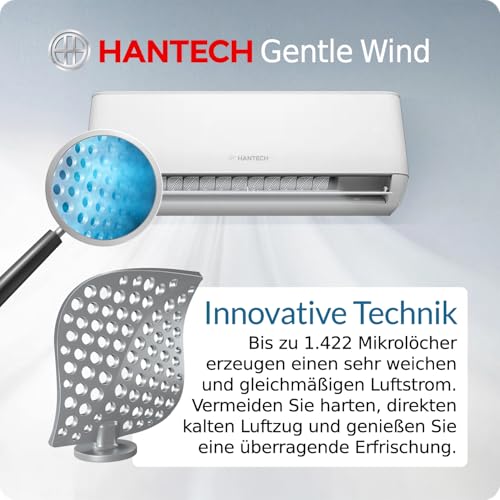 HANTECH Inneineinheit für Multi Split Klimaanlage H-PRO 24000 BTU schwarz